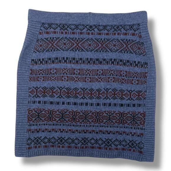 Sherpa Knit Alpaca Wool Blend Mini Skirt Size Medium - Picture 3 of 5